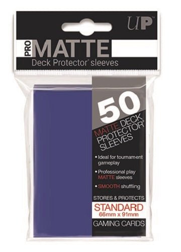50ct Pro - matte Blue Standard Deck Protectors - Card Brawlers