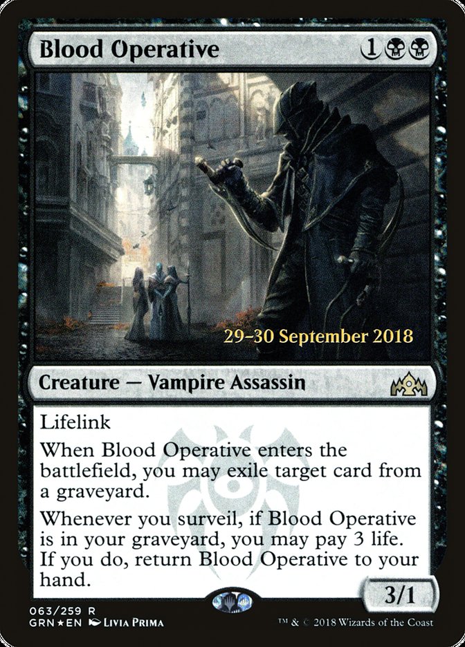 Blood Operative [Guilds of Ravnica Prerelease Promos] - Magic: The Gathering - Card Brawlers | Quebec | Canada |