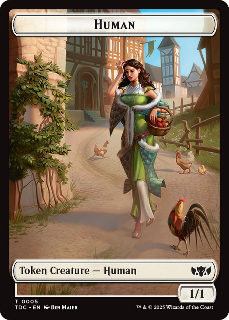 Human // Rat Double-Sided Token [Tarkir: Dragonstorm Commander Tokens] - Magic: The Gathering - Card Brawlers | Quebec | Canada |