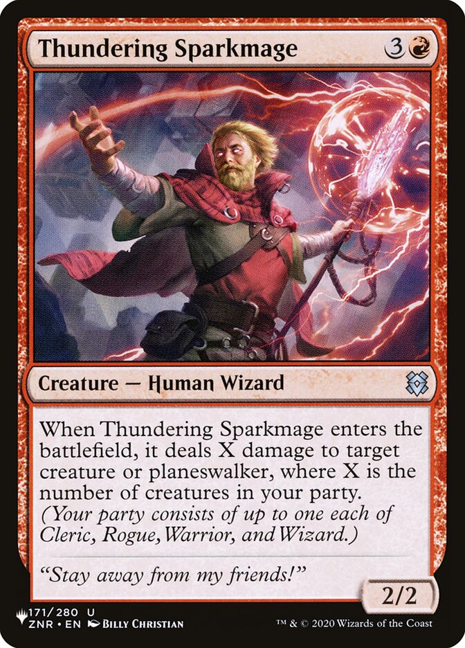 Thundering Sparkmage [The List] - Magic: The Gathering - Card Brawlers | Quebec | Canada |