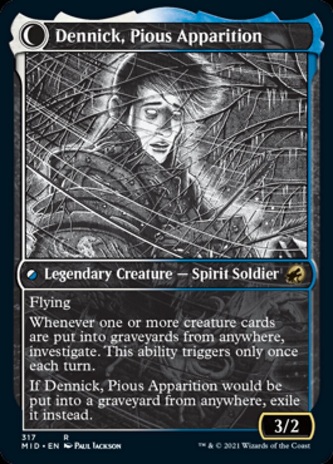 Dennick, Pious Apprentice // Dennick, Pious Apparition (Showcase Eternal Night) [Innistrad: Midnight Hunt] - Magic: The Gathering - Card Brawlers | Quebec | Canada |