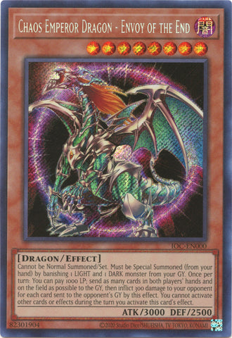 Chaos Emperor Dragon - Envoyé de la fin (25e anniversaire) [IOC-EN000] Secret Rare 