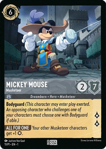 Mickey Mouse - Musketeer (GenCon 2023) (11/P1) [Promo Cards] - Disney - Card Brawlers | Quebec | Canada |