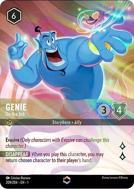 Genie - On the Job (Enchanted) (209/204) [The First Chapter] - Disney - Card Brawlers | Quebec | Canada |