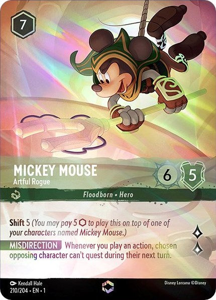 Mickey Mouse - Artful Rogue (Enchanted) (210/204) [The First Chapter] - Disney - Card Brawlers | Quebec | Canada |