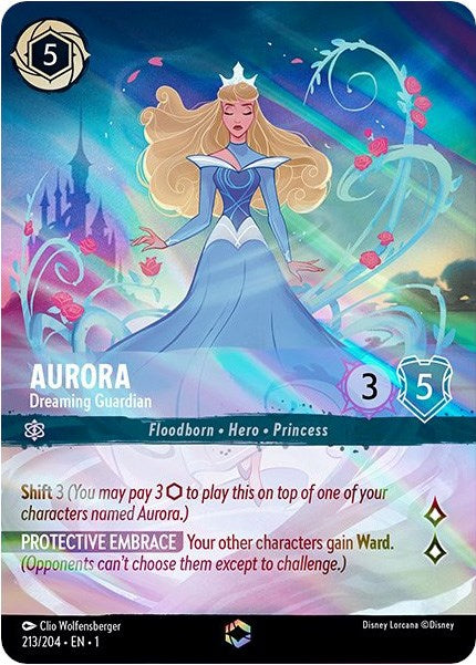 Aurora - Dreaming Guardian (Enchanted) (213/204) [The First Chapter] - Disney - Card Brawlers | Quebec | Canada |
