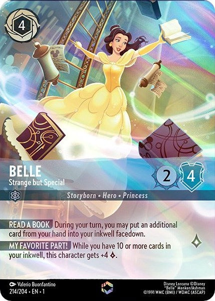 Belle - Strange but Special (Enchanted) (214/204) [The First Chapter] - Disney - Card Brawlers | Quebec | Canada |