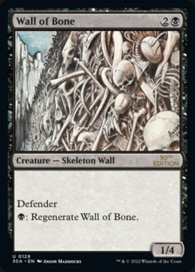 Wall of Bone [30th Anniversary Edition] - Magic: The Gathering - Card Brawlers | Quebec | Canada |