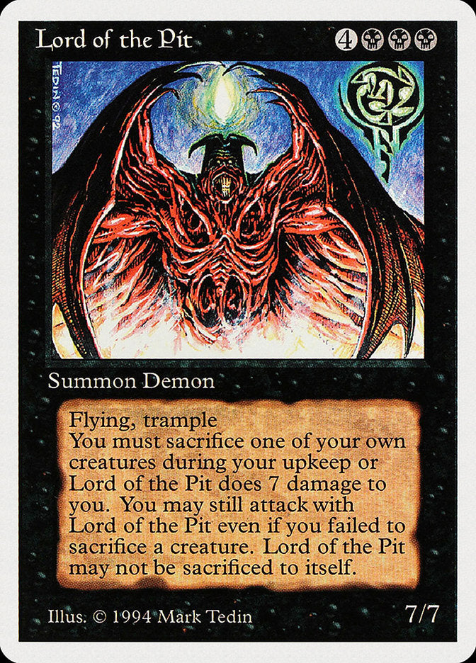 Lord of the Pit [Summer Magic / Edgar] - Magic: The Gathering - Card Brawlers | Quebec | Canada |