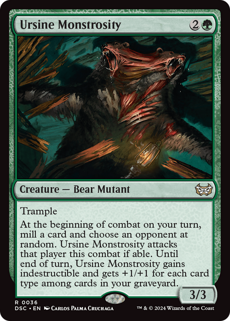 Ursine Monstrosity [Duskmourn: House of Horror Commander] - Magic: The Gathering - Card Brawlers | Quebec | Canada |