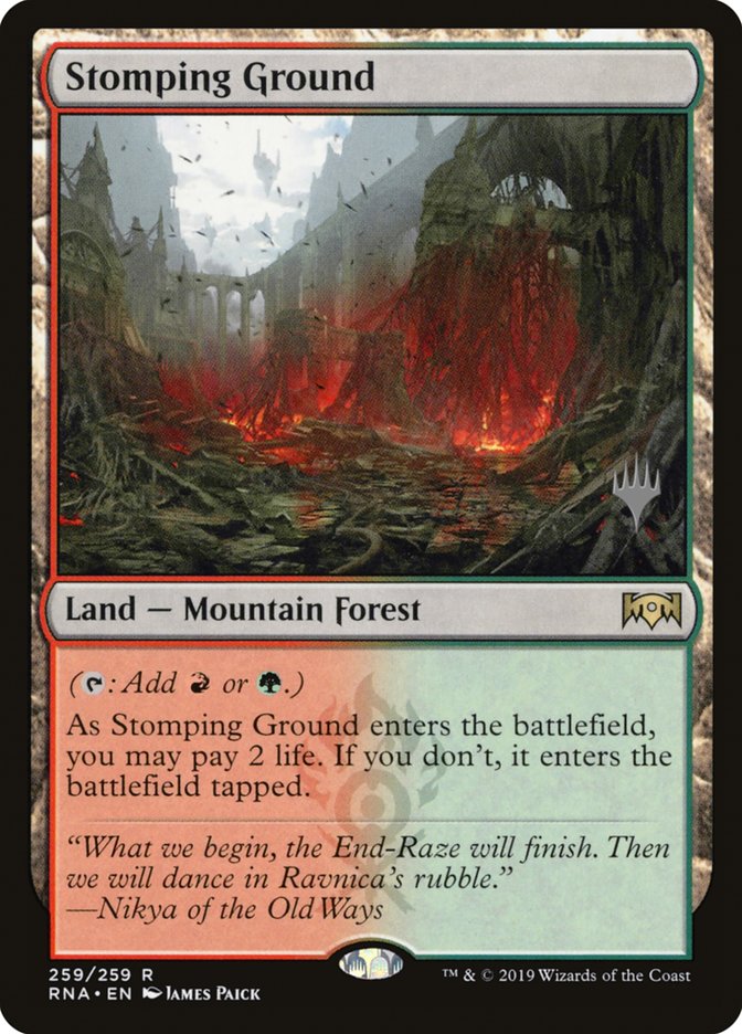 Stomping Ground (Promo Pack) [Ravnica Allegiance Promos] - Magic: The Gathering - Card Brawlers | Quebec | Canada |