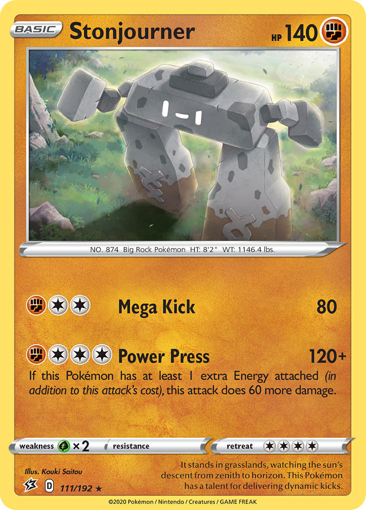 Stonjourner (111/192) (Theme Deck Exclusive) [Sword & Shield: Rebel Clash] - Pokémon - Card Brawlers | Quebec | Canada |