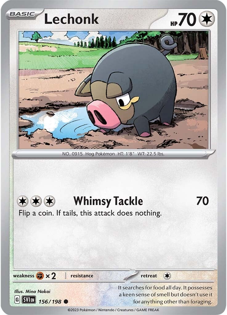 Lechonk (156/198) [Scarlet & Violet: Base Set] - Pokémon - Card Brawlers | Quebec | Canada |