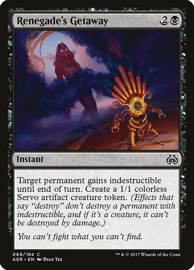 Renegade's Getaway [Aether Revolt] - Magic: The Gathering - Card Brawlers | Quebec | Canada |