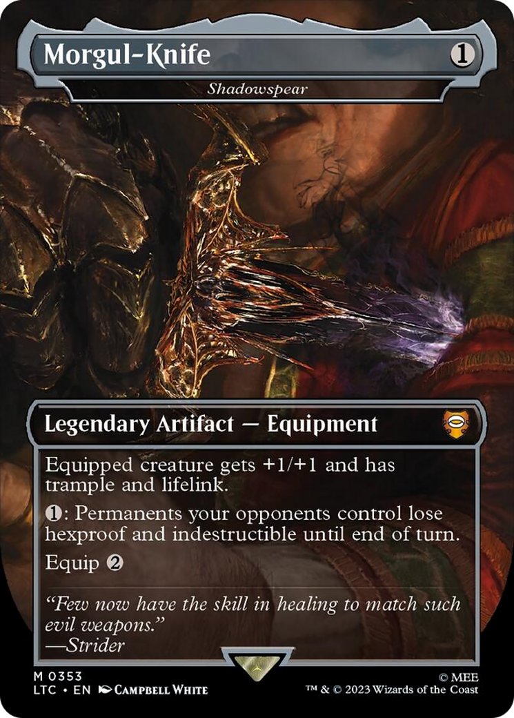 Morgul-Knife - Shadowspear [The Lord of the Rings: Tales of Middle-Earth Commander] - Magic: The Gathering - Card Brawlers | Quebec | Canada |