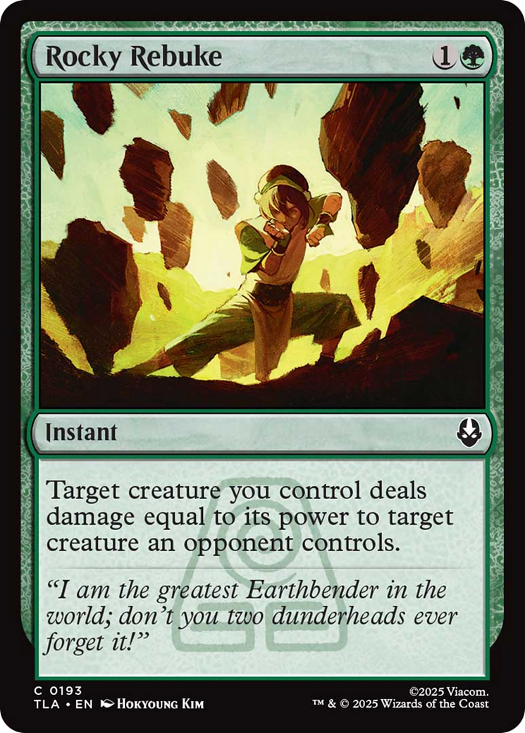 Rocky Rebuke [Avatar: The Last Airbender] - Magic: The Gathering - Card Brawlers | Quebec | Canada |