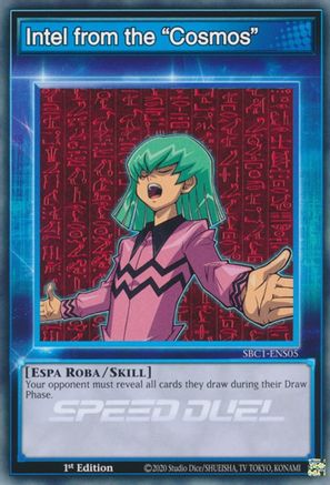 Intel from the "Cosmos" [SBC1-ENS05] Common - Yu-Gi-Oh! - Card Brawlers | Quebec | Canada |