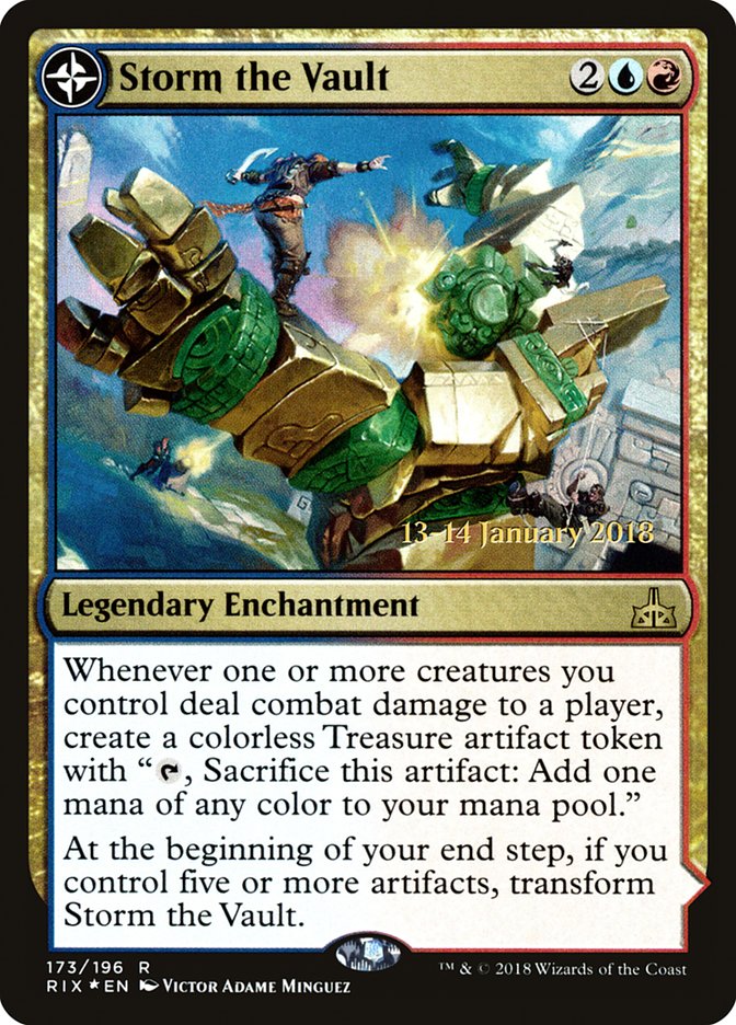Storm the Vault // Vault of Catlacan [Rivals of Ixalan Prerelease Promos] - Magic: The Gathering - Card Brawlers | Quebec | Canada |
