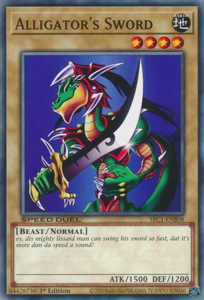 Alligator's Sword [SBC1-ENB08] Common - Yu-Gi-Oh! - Card Brawlers | Quebec | Canada |