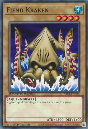 Fiend Kraken [SBC1-ENC08] Common - Yu-Gi-Oh! - Card Brawlers | Quebec | Canada |