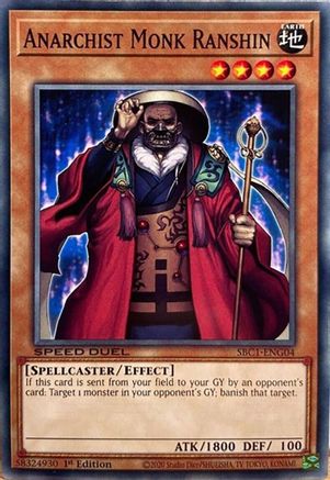 Anarchist Monk Ranshin [SBC1-ENG04] Common - Yu-Gi-Oh! - Card Brawlers | Quebec | Canada |