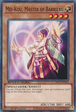 Mei-Kou, Master of Barriers [SBC1-ENG05] Common - Yu-Gi-Oh! - Card Brawlers | Quebec | Canada |