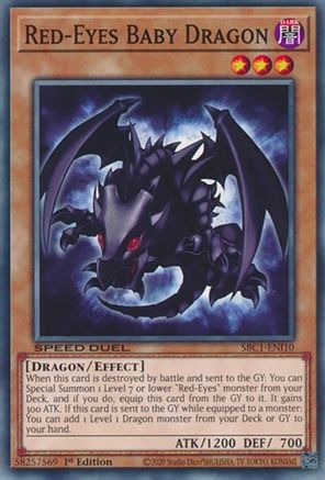 Red-Eyes Baby Dragon [SBC1-ENI10] Common - Yu-Gi-Oh! - Card Brawlers | Quebec | Canada |