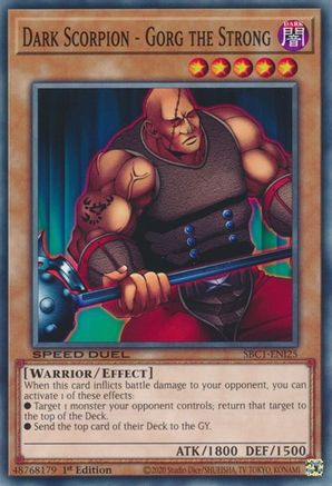 Dark Scorpion - Gorg the Strong [SBC1-ENI25] Common - Yu-Gi-Oh! - Card Brawlers | Quebec | Canada |