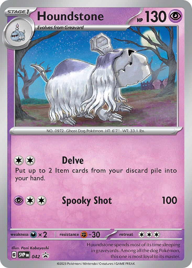 Houndstone (042) (Cosmos Holo) [Scarlet & Violet: Black Star Promos] - Pokémon - Card Brawlers | Quebec | Canada |
