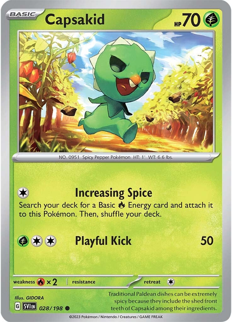 Capsakid (028/198) [Scarlet & Violet: Base Set] - Pokémon - Card Brawlers | Quebec | Canada |