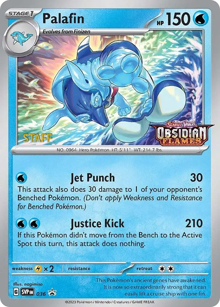 Palafin (036) (Stamped) (Staff) [Scarlet & Violet: Black Star Promos] - Pokémon - Card Brawlers | Quebec | Canada |