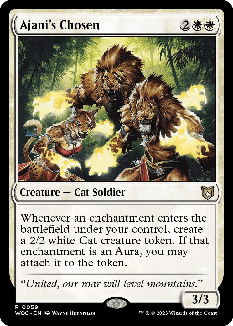 Ajani's Chosen [Wilds of Eldraine Commander] - Magic: The Gathering - Card Brawlers | Quebec | Canada |