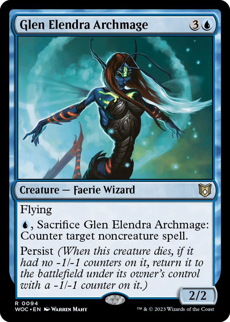 Glen Elendra Archmage [Wilds of Eldraine Commander] - Magic: The Gathering - Card Brawlers | Quebec | Canada |