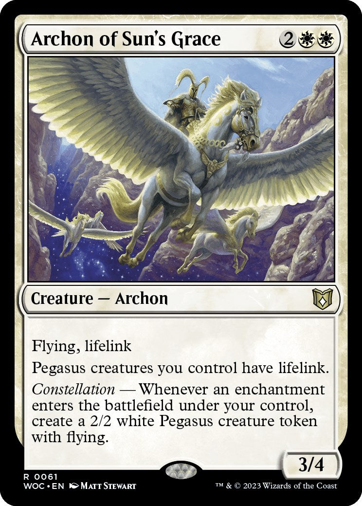 Archon of Sun's Grace [Wilds of Eldraine Commander] - Magic: The Gathering - Card Brawlers | Quebec | Canada |