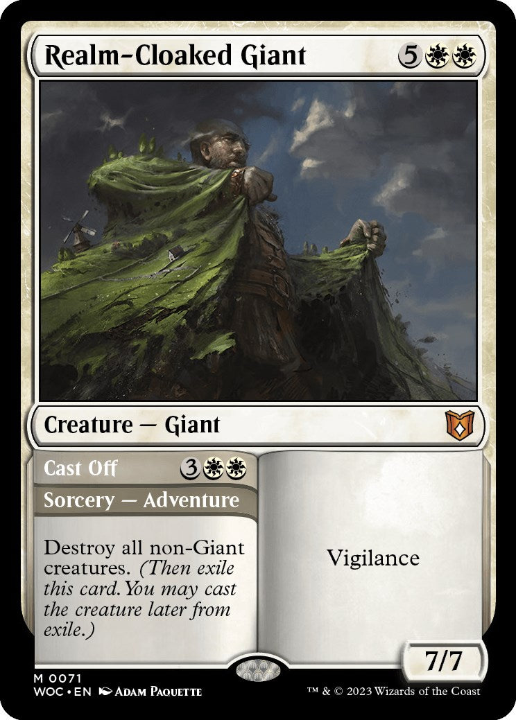 Realm-Cloaked Giant // Cast Off [Wilds of Eldraine Commander] - Magic: The Gathering - Card Brawlers | Quebec | Canada |