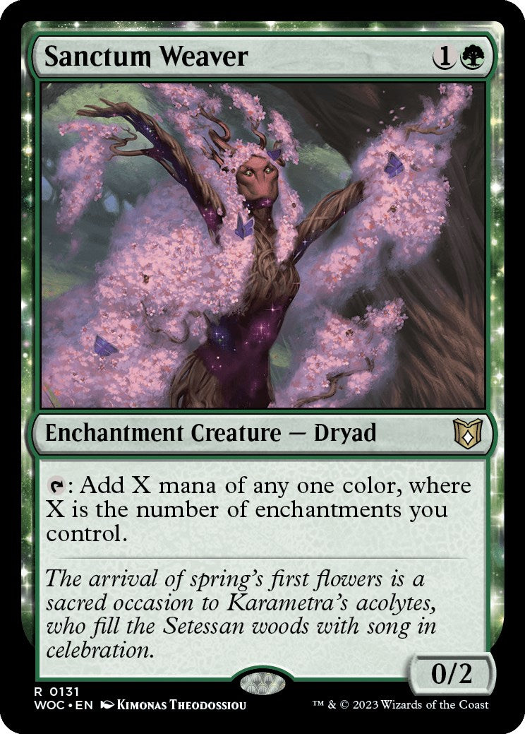 Sanctum Weaver [Wilds of Eldraine Commander] - Magic: The Gathering - Card Brawlers | Quebec | Canada |