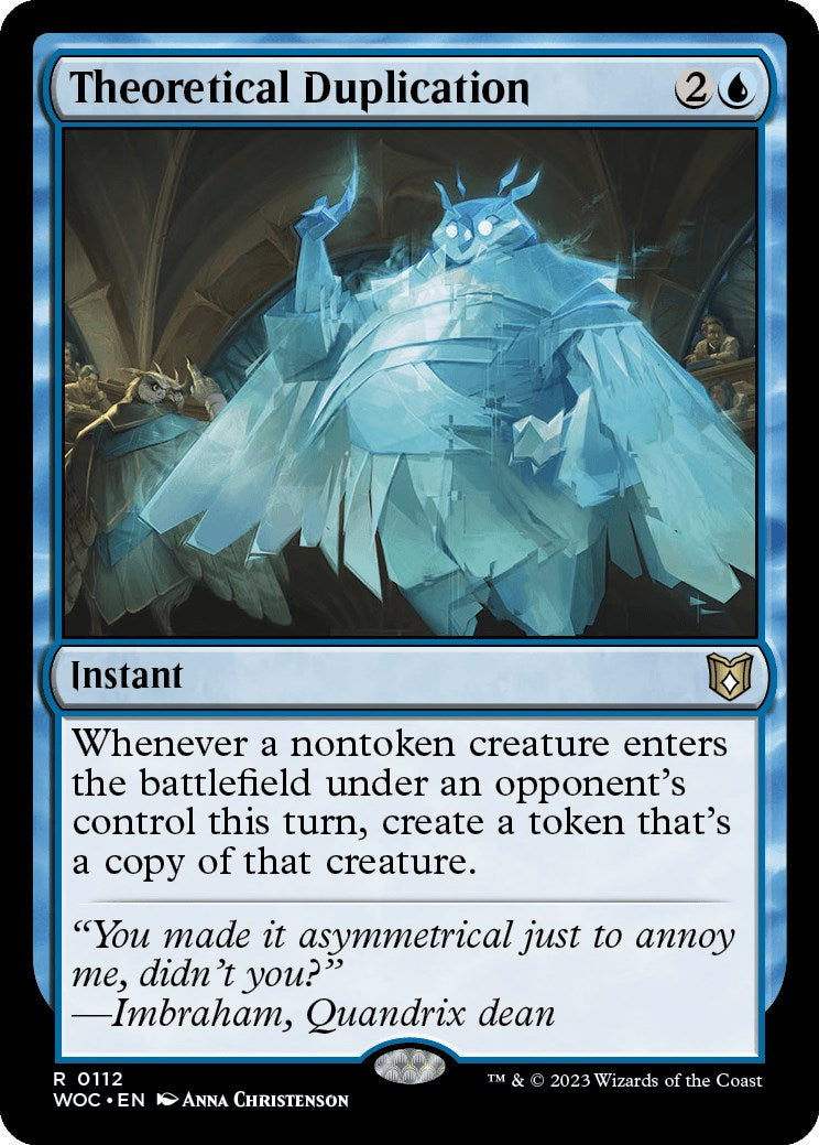Theoretical Duplication [Wilds of Eldraine Commander] - Magic: The Gathering - Card Brawlers | Quebec | Canada |