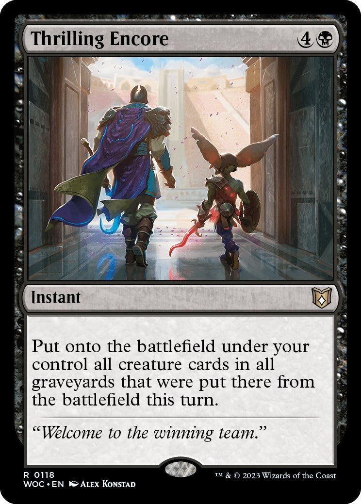 Thrilling Encore [Wilds of Eldraine Commander] - Magic: The Gathering - Card Brawlers | Quebec | Canada |