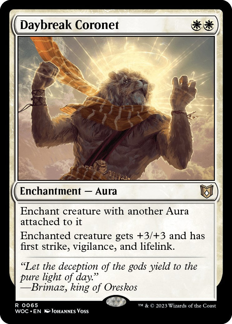 Daybreak Coronet [Wilds of Eldraine Commander] - Magic: The Gathering - Card Brawlers | Quebec | Canada |