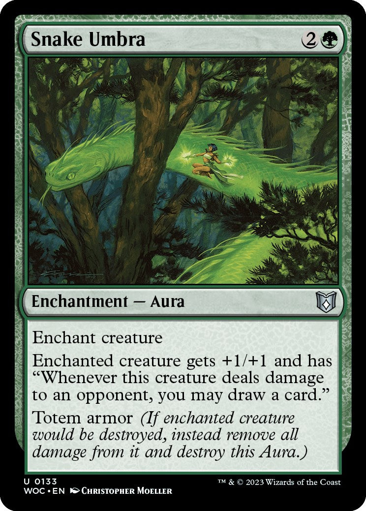 Snake Umbra [Wilds of Eldraine Commander] - Magic: The Gathering - Card Brawlers | Quebec | Canada |