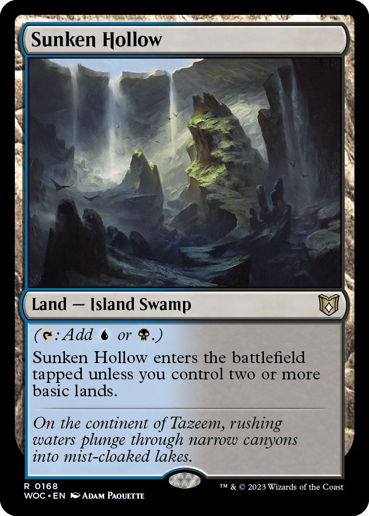 Sunken Hollow [Wilds of Eldraine Commander] - Magic: The Gathering - Card Brawlers | Quebec | Canada |