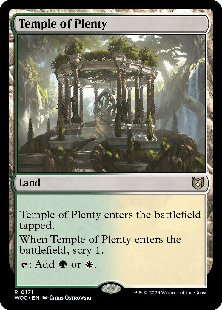 Temple of Plenty [Wilds of Eldraine Commander] - Magic: The Gathering - Card Brawlers | Quebec | Canada |