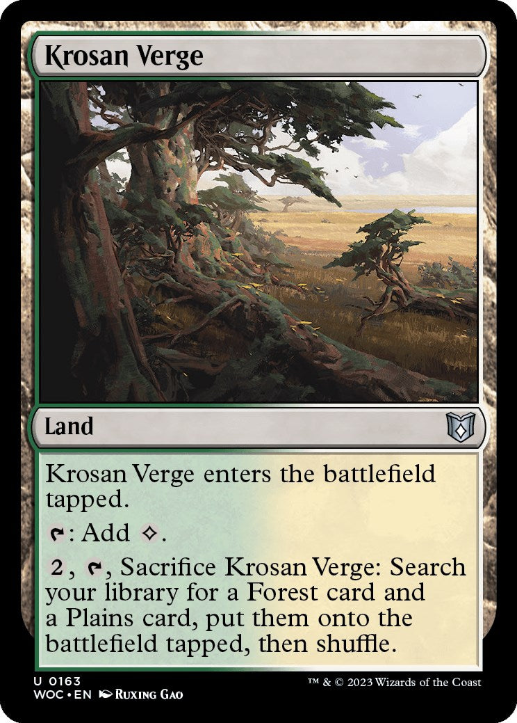 Krosan Verge [Wilds of Eldraine Commander] - Magic: The Gathering - Card Brawlers | Quebec | Canada |
