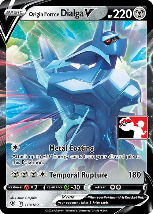 Origin Forme Dialga V (113/189) [Prize Pack Series Three] - Pokémon - Card Brawlers | Quebec | Canada |