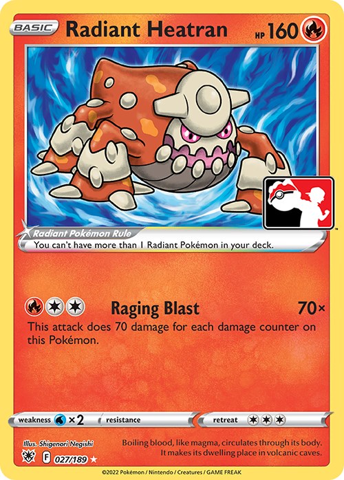Radiant Heatran (027/189) [Prize Pack Series Three] - Pokémon - Card Brawlers | Quebec | Canada |