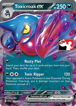 Toxicroak ex (131/198) [Prize Pack Series Three] - Pokémon - Card Brawlers | Quebec | Canada |
