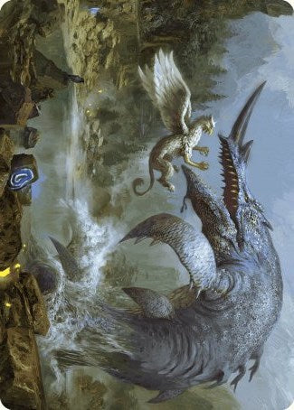 Horned Loch-Whale Art Card [Wilds of Eldraine Art Series] - Magic: The Gathering - Card Brawlers | Quebec | Canada |