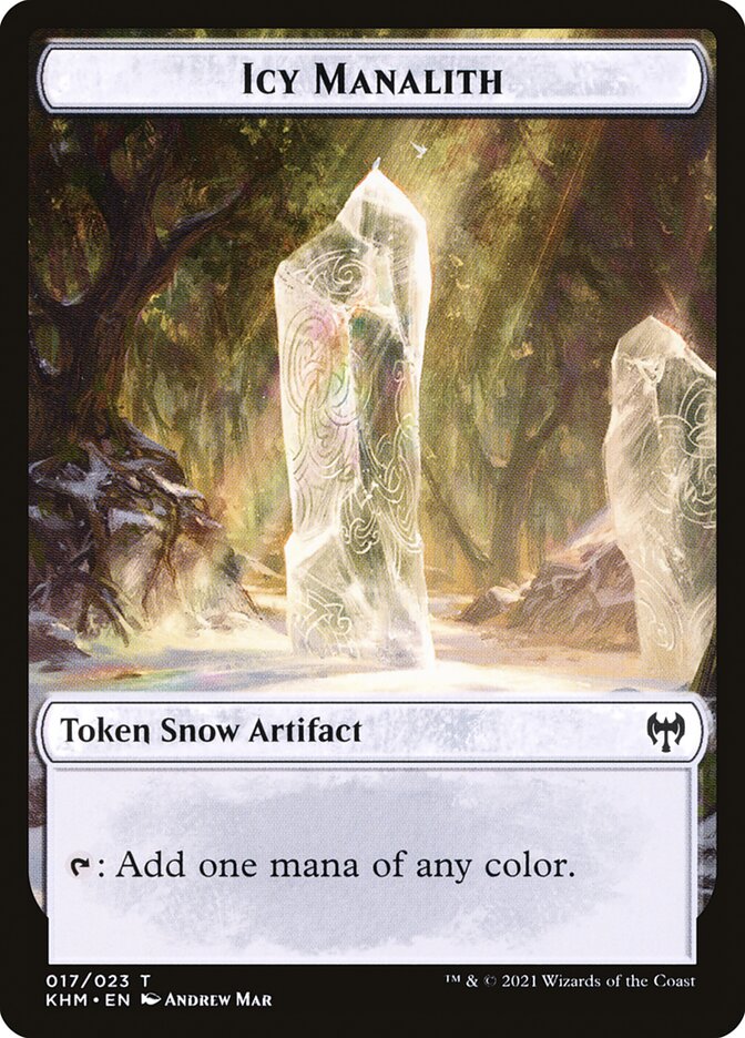 Human Warrior // Icy Manalith Double-Sided Token [Kaldheim Tokens] - Magic: The Gathering - Card Brawlers | Quebec | Canada |