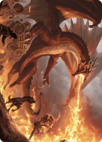 Realm-Scorcher Hellkite Art Card [Wilds of Eldraine Art Series] - Magic: The Gathering - Card Brawlers | Quebec | Canada |