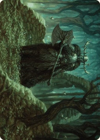 Mosswood Dreadknight Art Card [Wilds of Eldraine Art Series] - Magic: The Gathering - Card Brawlers | Quebec | Canada |